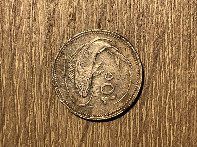 Maltese 10 Cent Coin (1986)