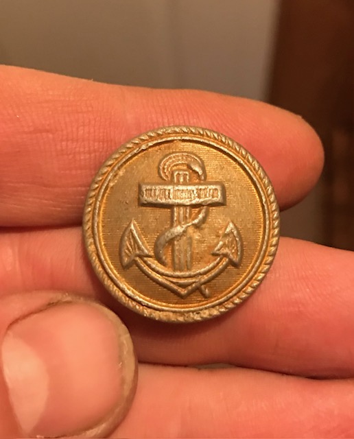 Danish Royal Navy Uniform Button 
