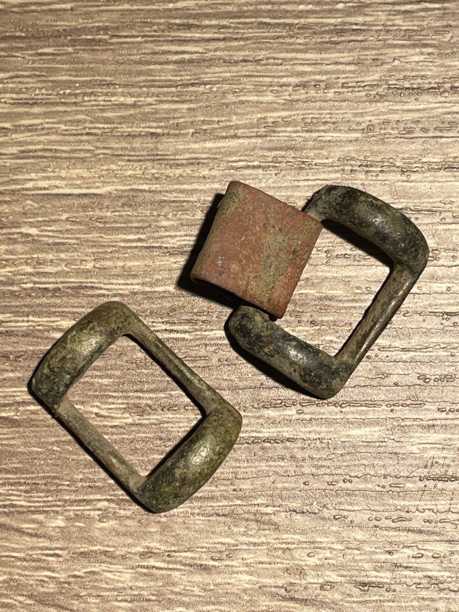 Shoe Buckle with Leather Strap