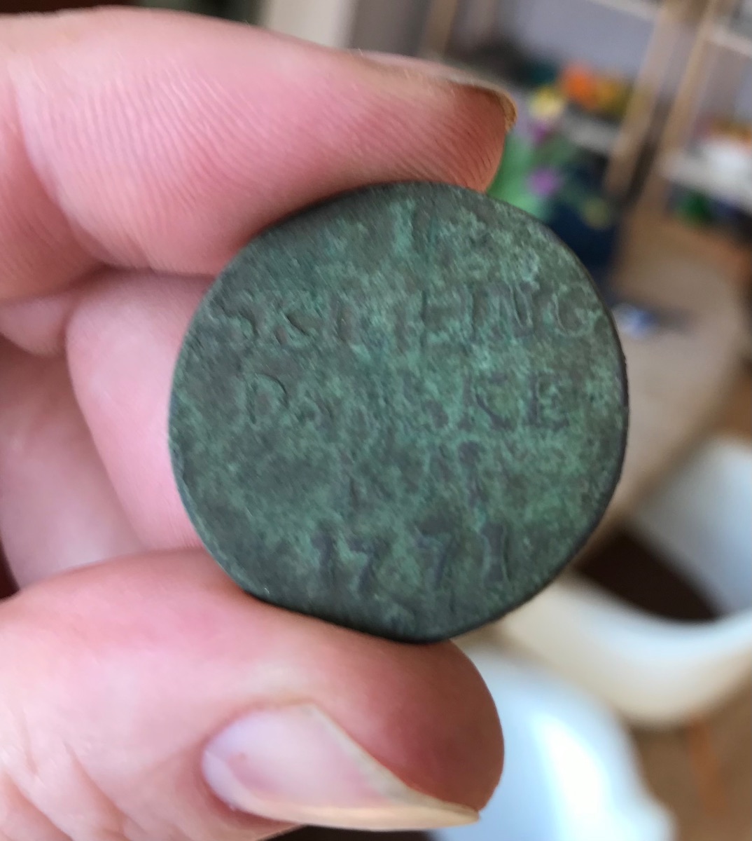 Danish 1 Skilling Coin (1771)